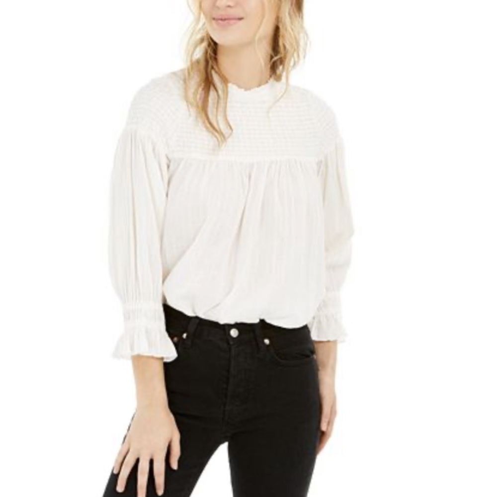 free people obi mila smocked tunic size small